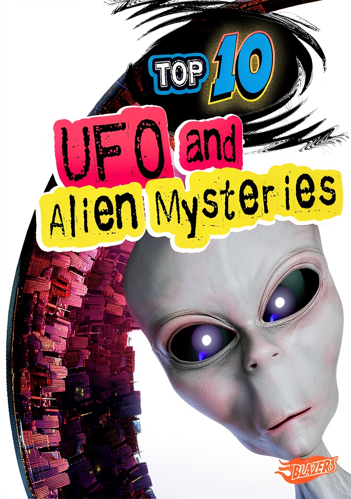 Installing Top 10 Unexplained Mystery Book by Capstone Press Kindle Edition for on a wooden desk