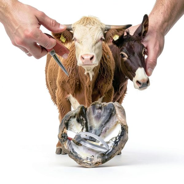 Farrier Hoof Knife 3-in-1 by ETCYAOXIN Carbon Steel Sharpener-1