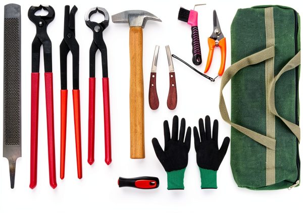 Farrier Tools Kit 12Pcs Hoof Trimming Set by Gtouse with Nippers-1