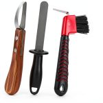 Farrier Hoof Knife 3-in-1 by ETCYAOXIN Carbon Steel Sharpener-0