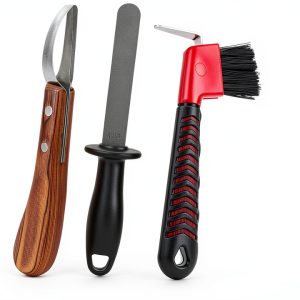 Farrier Hoof Knife 3-in-1 by ETCYAOXIN Carbon Steel Sharpener-0