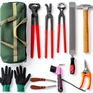 Farrier Tools Kit 12Pcs Hoof Trimming Set by Gtouse with Nippers-0