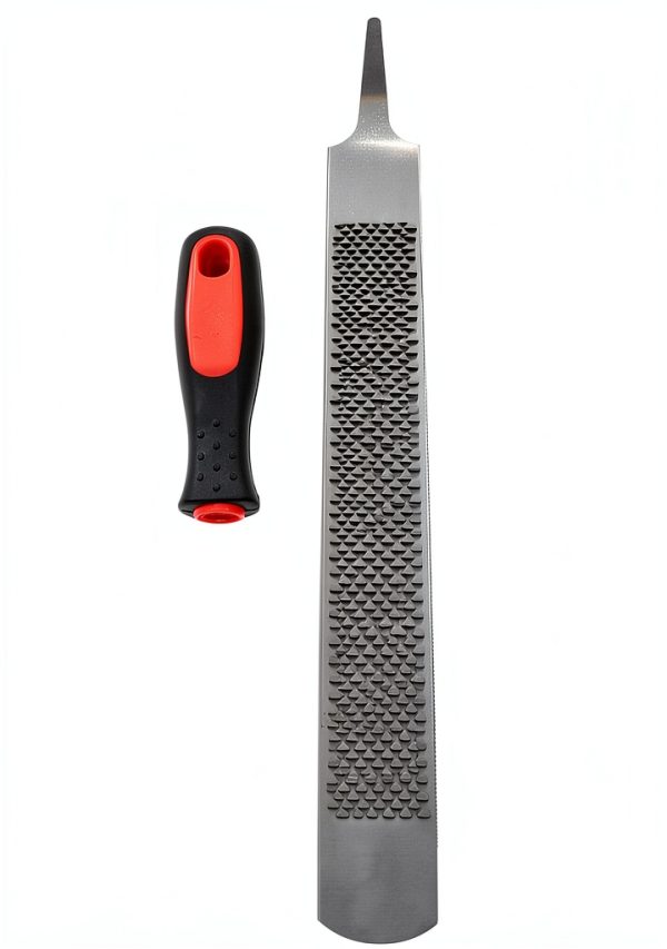 18 Inch Hoof Rasp by Qlvily, Carbon Steel Farrier File with Rubber-2