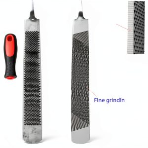 18 Inch Hoof Rasp by Qlvily, Carbon Steel Farrier File with Rubber-0