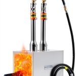 VEVOR Portable Propane Forge 2 Burner Steel Blacksmith Tool-0