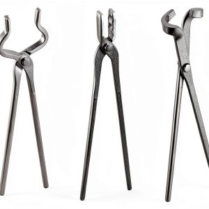 Blacksmith Tongs 3-Pc Set CongGongGo Heavy Duty Heat Treated Tools-0