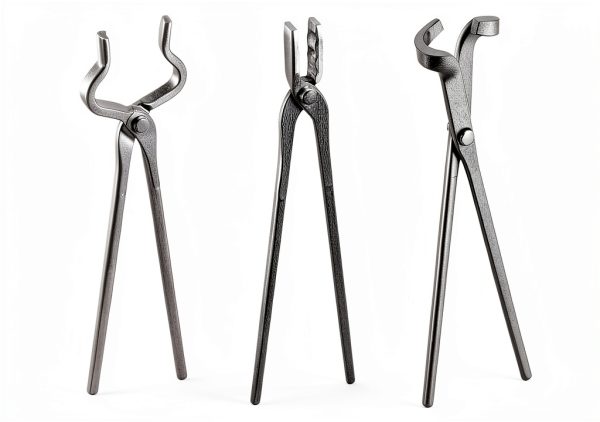 Blacksmith Tongs 3-Pc Set CongGongGo Heavy Duty Heat Treated Tools-0