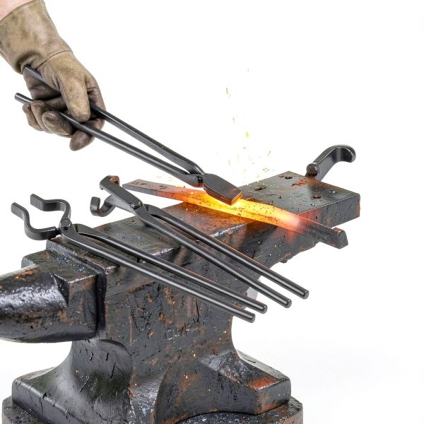 Blacksmith Tongs 3-Pc Set CongGongGo Heavy Duty Heat Treated Tools-3