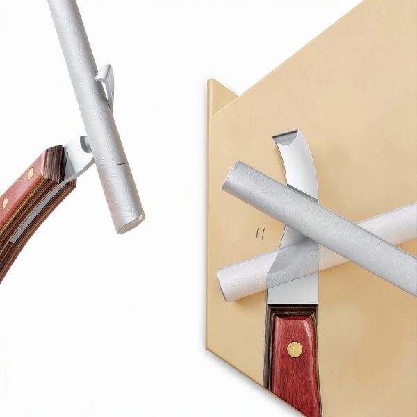 Antidious Hoof Knife Sharpener, 5 inch Farrier tool Honing Rod with Diamond Coated to Keep Hoof Knives and Cutting Instruments Sharp-2