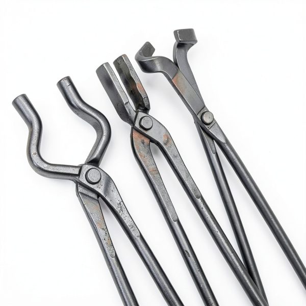 Blacksmith Tongs 3-Pc Set CongGongGo Heavy Duty Heat Treated Tools-5