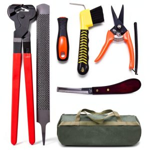 14 inch Horse Farrier Tool Kit - 6Pcs Professional Hoof Trimming Tools-0