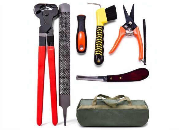 14 inch Horse Farrier Tool Kit - 6Pcs Professional Hoof Trimming Tools-0