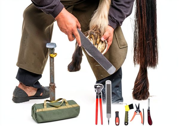 14 inch Horse Farrier Tool Kit - 6Pcs Professional Hoof Trimming Tools-5